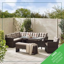 MARBELLA 9 Seat Brown/Grey