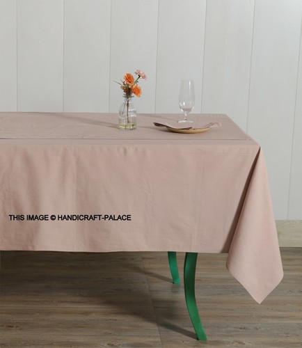 Blush pink tablecloth solid - blush,