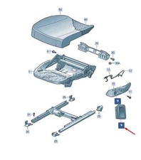 SKODA SUPERB MK3 FRONT SEAT