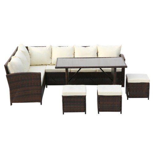 Seater rattan furniture - 9-seater,