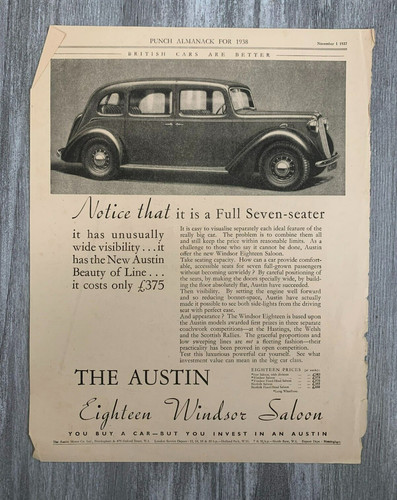 1938 austin motor 9x11 - austin,